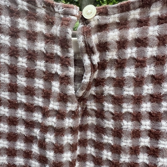 Madewell Gingham Peplum Top - Picture 3 of 6